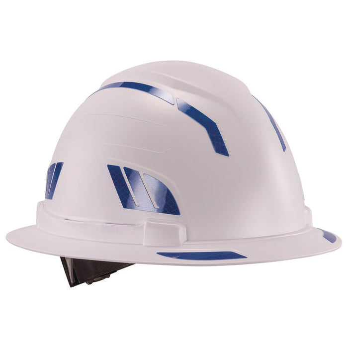 Skullerz 8961 Reflective Hard Hat and Safety Helmet Sticker Kit, 18 Assorted Stickers, Blue