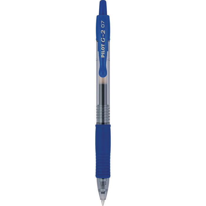 G2 Premium Gel Pen Convenience Pack, Retractable, Fine 0.7 mm, Blue Ink, Smoke/Blue Barrel, 36/Pack