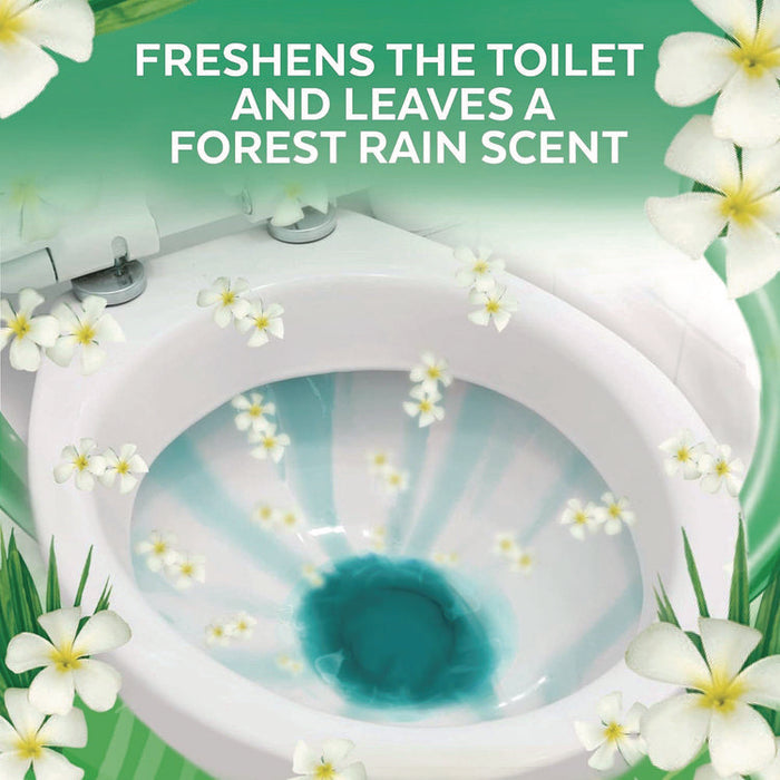 Cling and Fresh Toilet Bowl Cleaner, Forest Rain Scent, 24 oz Angle-Neck Bottle, 2/Pack