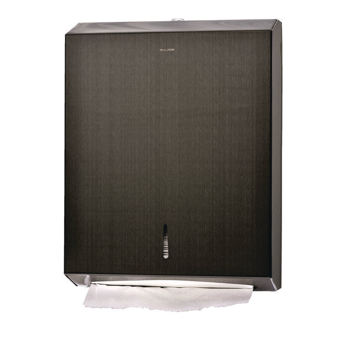 Vertical C-Fold/Multi-Fold Paper Towel Dispenser, 14.5 x 4 x 11.2, Antique Nickel