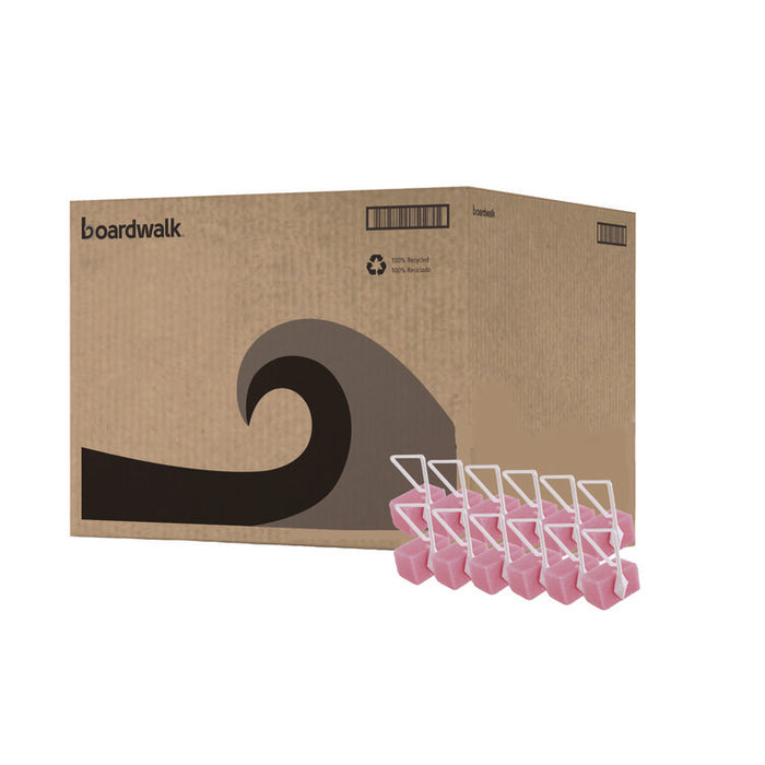Para Toilet Bowl Deodorizer Block, Cherry Scent, Pink, 4 oz, 12/Box