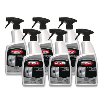Stainless Steel Cleaner and Polish, 22 oz Spray Bottle, 6/Carton