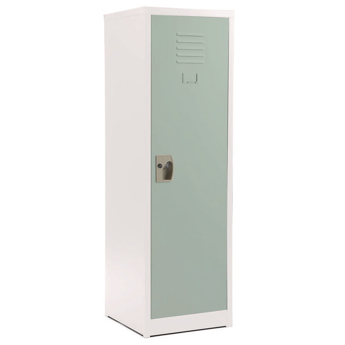 Steel Storage Locker, 1 Compartment, 15 x 15 x 48, Misty Green