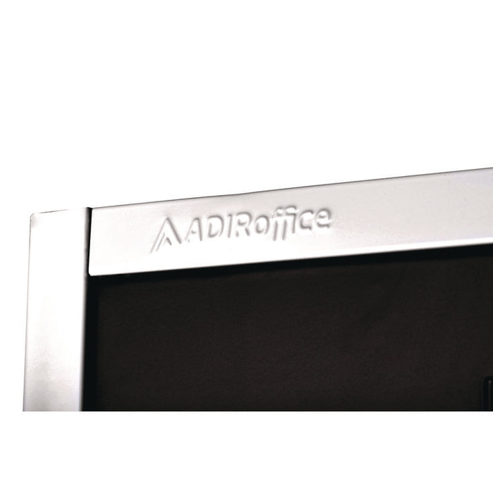 Steel Storage Locker, 3 Compartment, 12 x 12 x 72, Black
