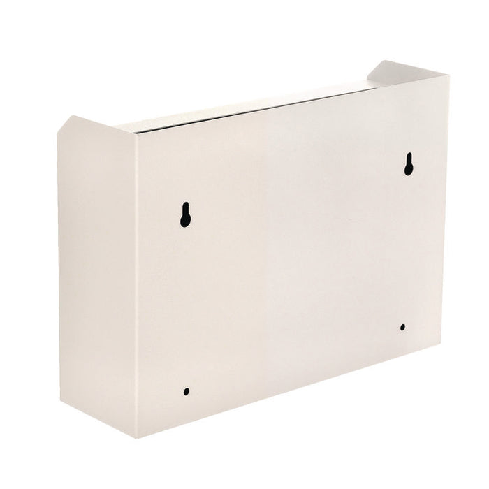 Medium Size Steel Multi-Purpose Secure Drop Box, 9.8 x 3.4 x 7.5, White