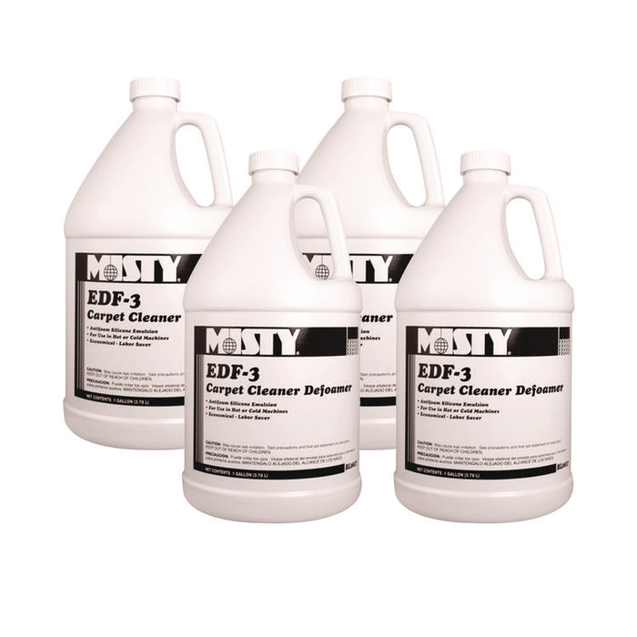 EDF-3 Carpet Cleaner Defoamer, Unscented, 1 gal Bottle, 4/Carton