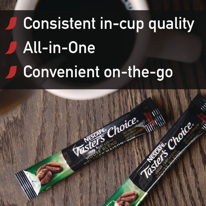 Taster's Choice Stick Pack, Decaf, 0.06 oz, 80/Box, 6 Boxes/Carton