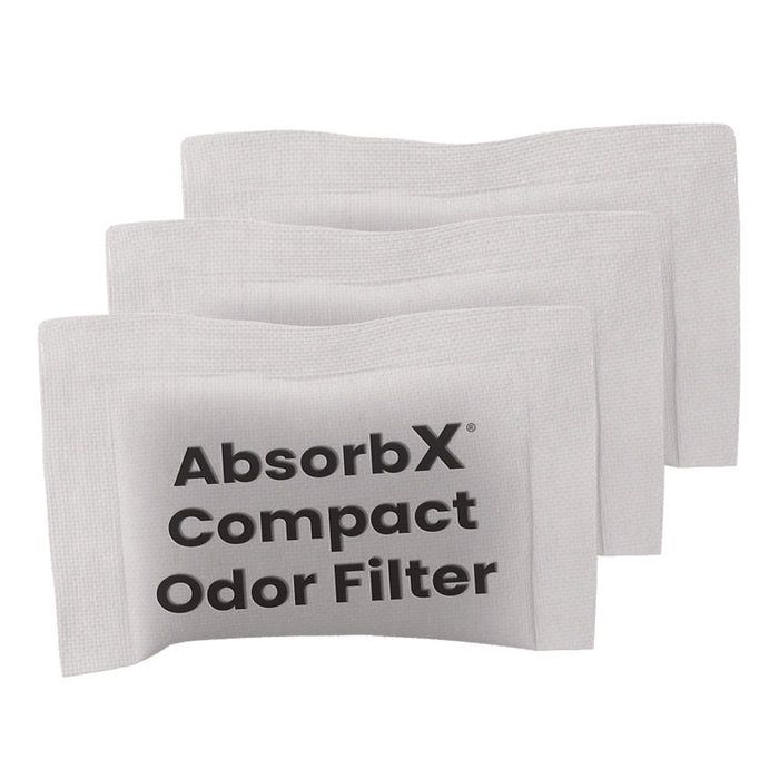 AbsorbX Compact Odor Filter, 0.03 lbs Bag, Unscented, 3/Pack