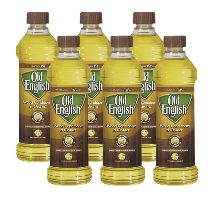 Oil, Furniture, Fresh Lemon Scent, 16 oz Bottle, 6/Carton