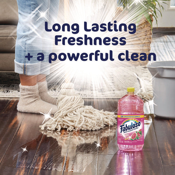Multi-Use Cleaner, Watermelon Scent, 56 oz Bottle, 6/Carton