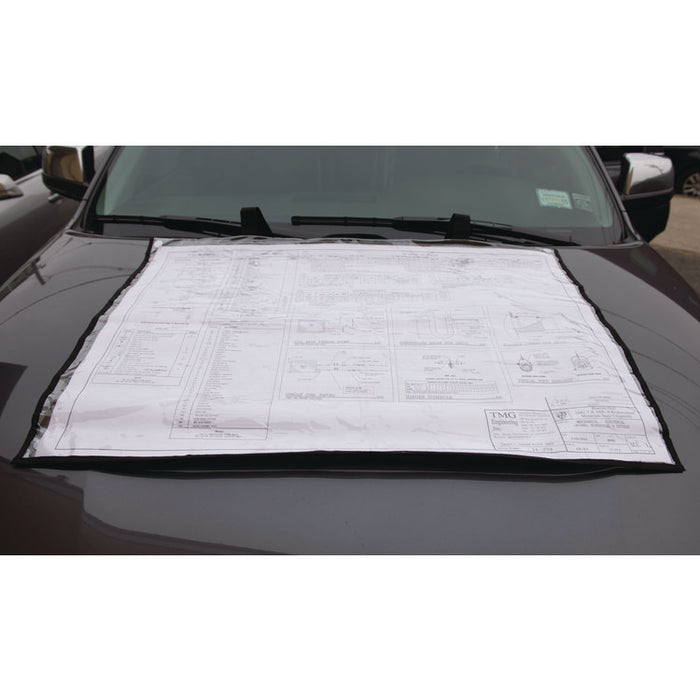 Large Document Protection Blueprint Plan Holder, Holds ARCH D (24" x 36"), Clear