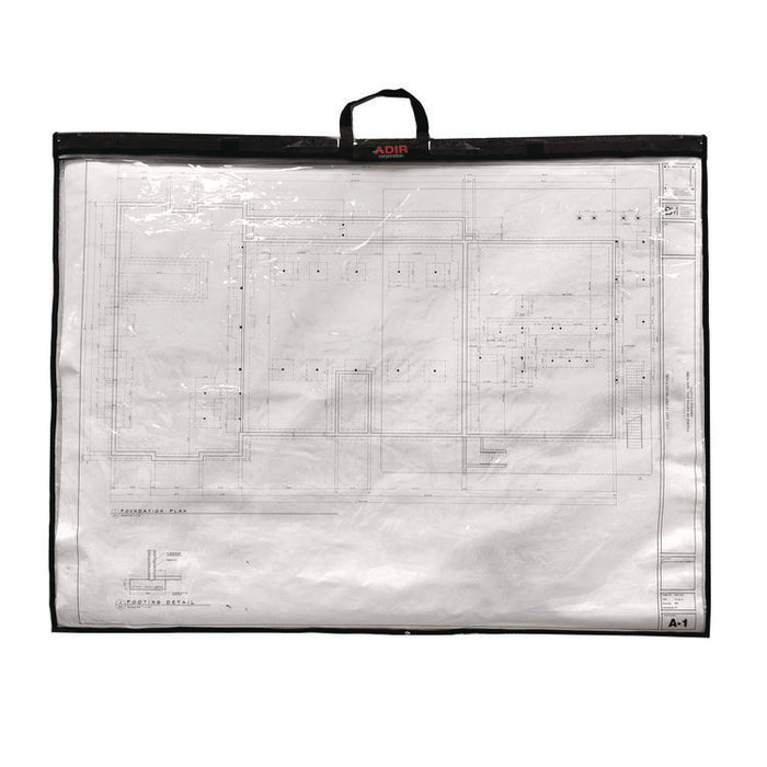 Large Document Protection Blueprint Plan Holder, Holds ARCH E (36" x 48"), Clear