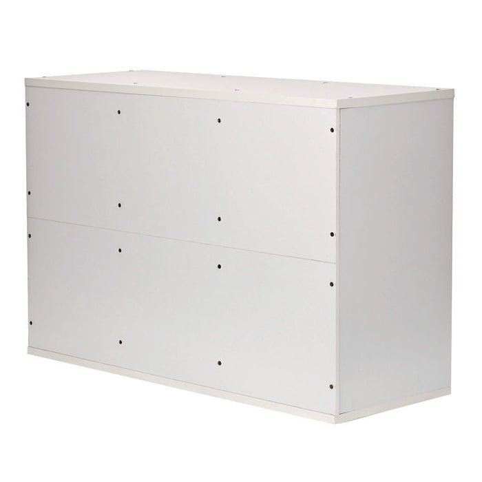 Wooden 27 Compartment Literature Organizer, 27 Sections, Letter Size, 31.49 x 11.81 x 21.65, White