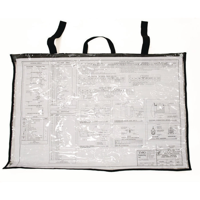 Large Document Protection Blueprint Plan Holder, Holds ARCH E (36" x 48"), Clear