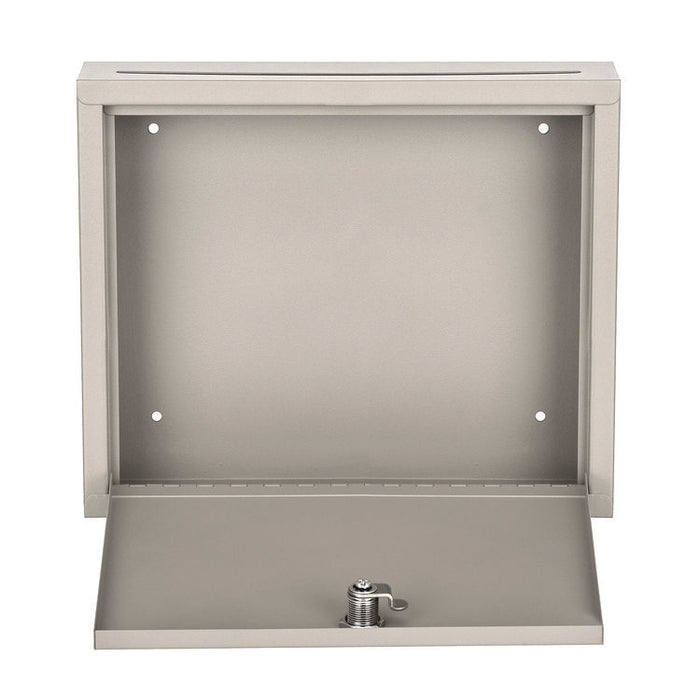 Large Size Steel Multi-Purpose Secure Drop Box, 12 x 3 x 10, Beige