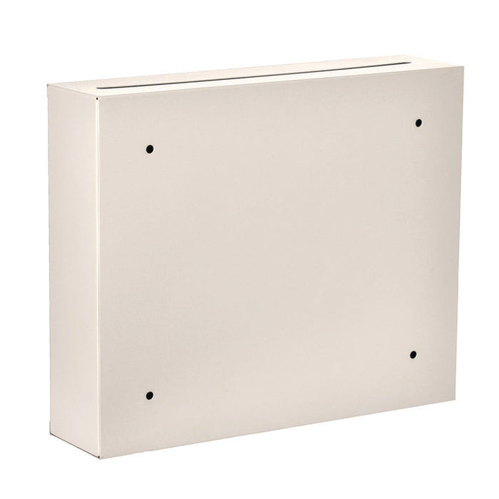 Large Size Steel Multi-Purpose Secure Drop Box, 12 x 3 x 10, White