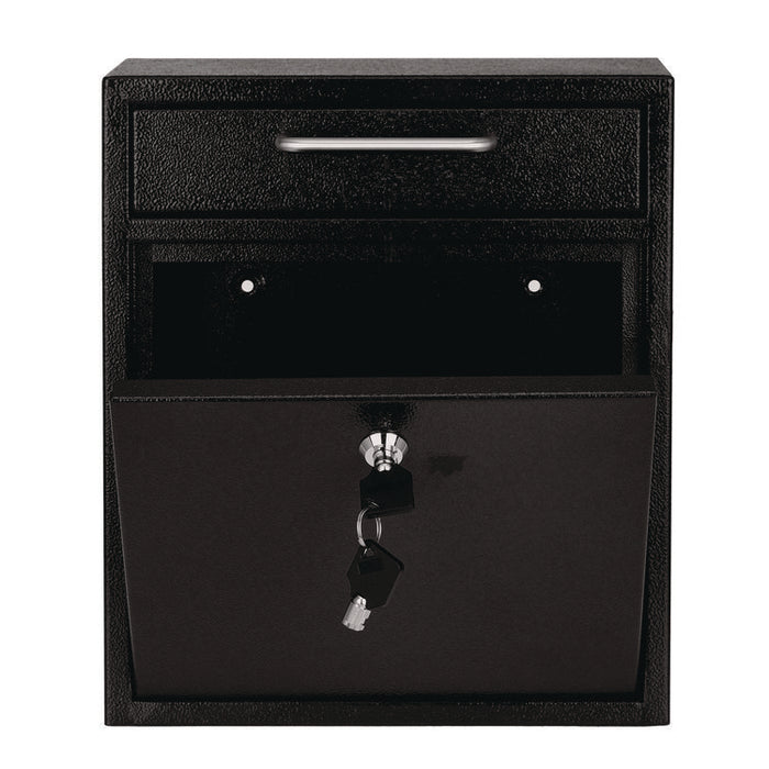 Medium Ultimate Wall Mounted Mail Box, 10.4 x 4.5 x 12, Black