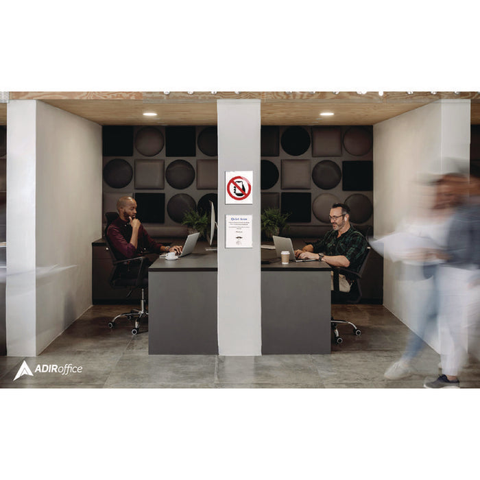 Wall Mount Side-Loading Acrylic Sign Holders, 8 x 11, Clear Frame, 12/Pack