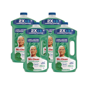 Mr. Clean Multi-Surface Cleaner - For Multi Surface, Multipurpose - Concentrate - Liquid - 64 fl oz (2 quart) - Meadows & Rain Scent - Long Lasting, Phosphate-free - Green - 1 Bottle