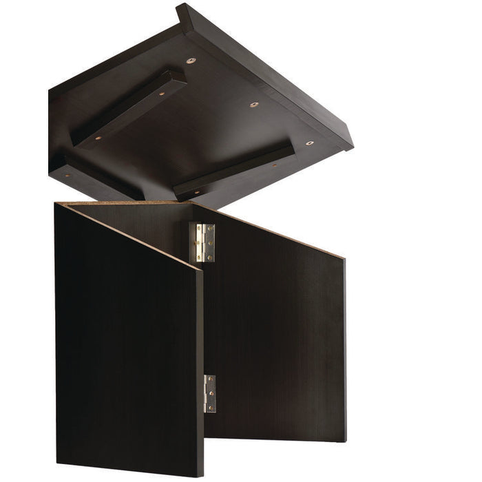 Foldable Tabletop Podium Lectern Speaker Stand, 27 x 16 x 19, Black