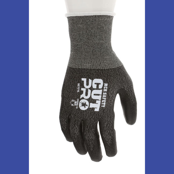 Cut Pro 92721 Gloves, 10" Long, X-Small, Black, 12 Pairs