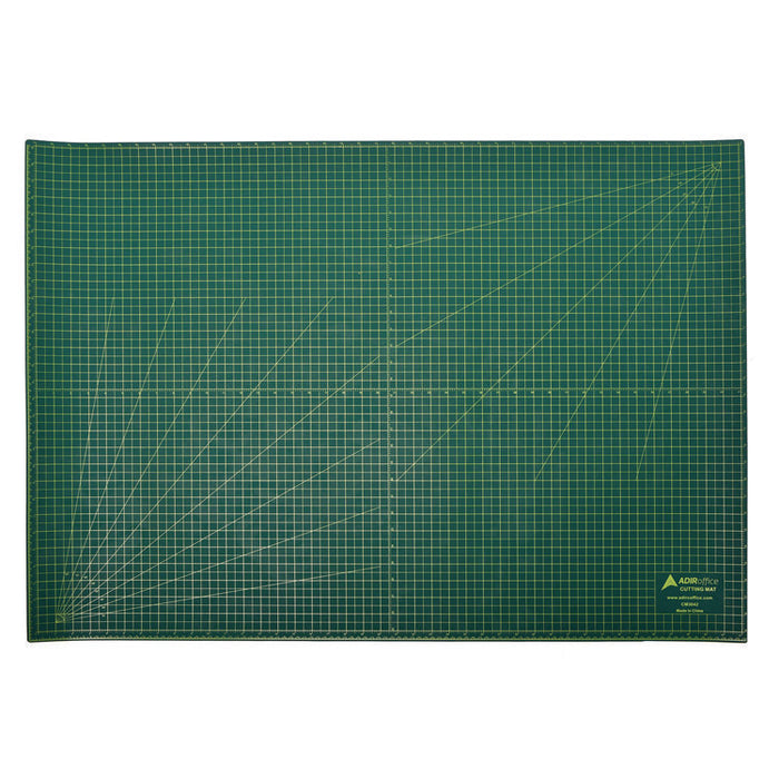 Reversible Self Healing Cutting Mat, 1" Grid with Guide Angles, 30" x 42", Green/Black