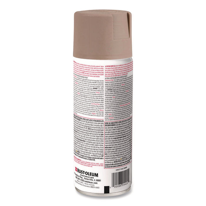 Camouflage Spray Paint, Flat Khaki, 12 oz Aerosol Can
