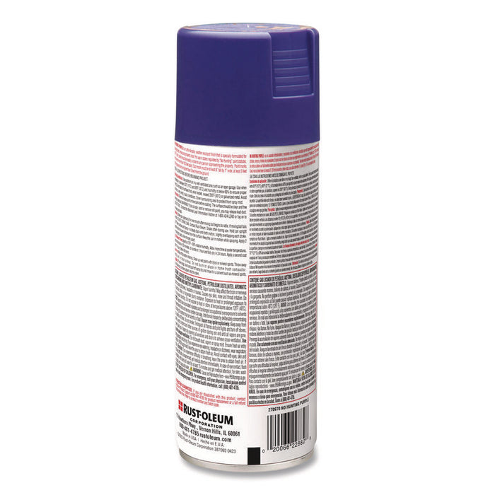 Specialty No Hunting Purple Spray Paint, Flat No Hunting Purple, 12 oz Aerosol Can, 6/Carton
