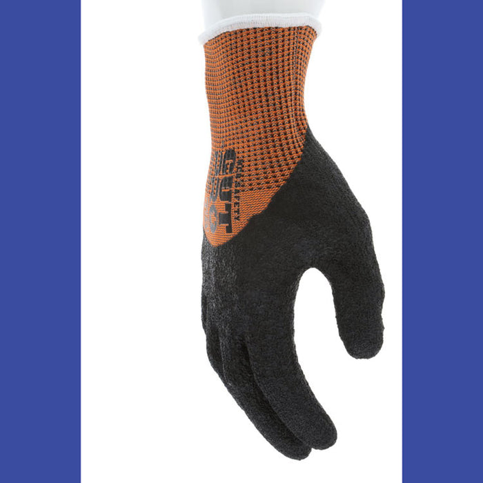 Cut Pro 92743LT Gloves, 10" Long, Large, Black/Orange, 12 Pairs