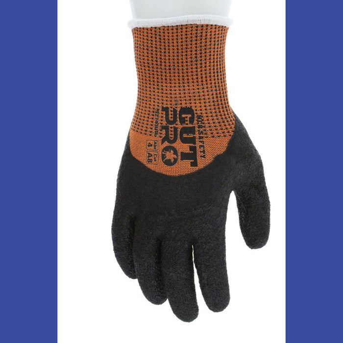 Cut Pro 92743LT Gloves, 10" Long, X-Large, Black/Orange, 12 Pairs