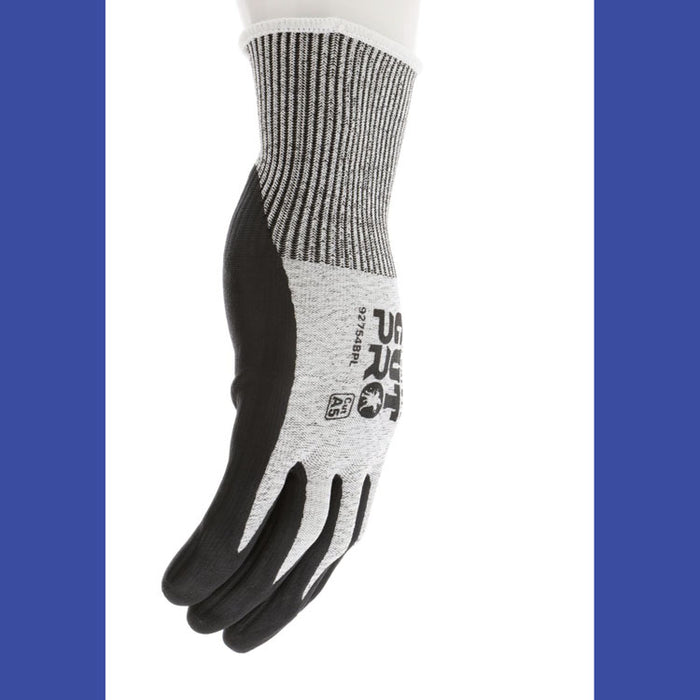 Cut Pro 92754BP Gloves, 10" Long, X-Large, Black/Gray, 12 Pairs