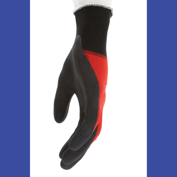 Ninja BNF N96970 Gloves, 10" Long, Large, Black/Red, 12 Pairs
