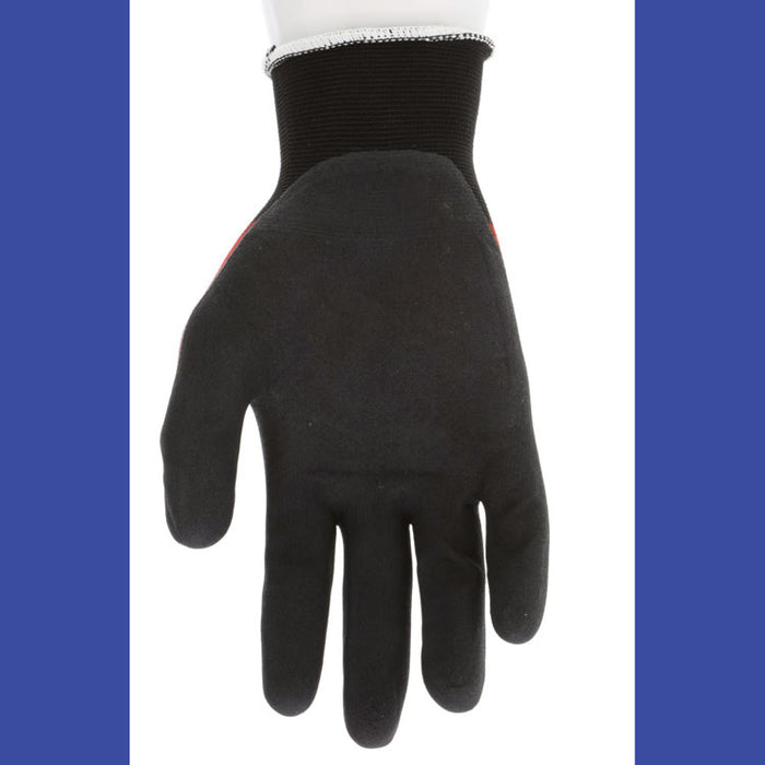 Ninja BNF N96970 Gloves, 10" Long, Large, Black/Red, 12 Pairs