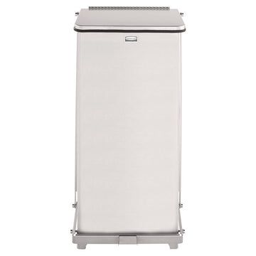 Defenders Heavy-Duty Steel Step Can, 6.5 gal, Stainless Steel