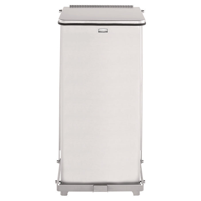Defenders Heavy-Duty Steel Step Can, 6.5 gal, Stainless Steel