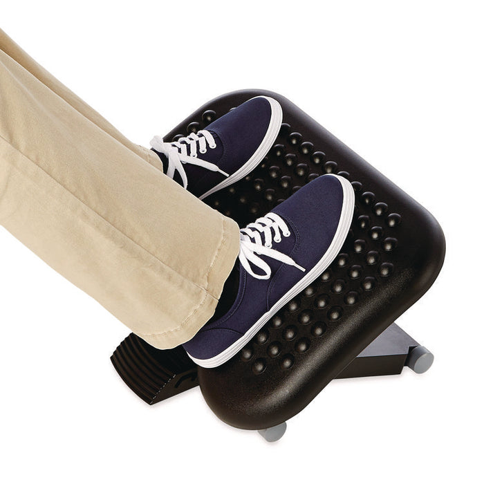 Height Adjusting Tilting Footrest, 18.13w x 14.25d x 4.13 to 6.63h, Charcoal