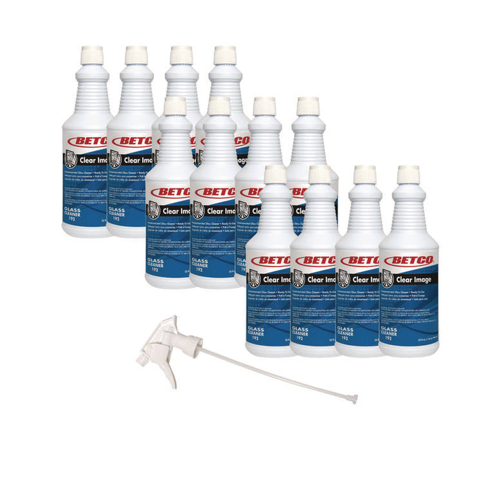 Clear Image Glass and Surface Cleaner, 32 oz Bottle, 12/Carton