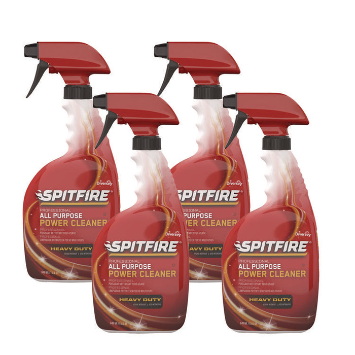 Spitfire All Purpose Power Cleaner, Fresh Crisp Pine Scent, Liquid, 32 oz Spray Bottle, 4/Carton