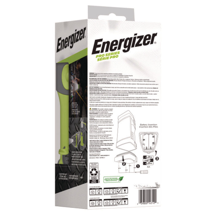 Pro Series Work Light, Rechargeable Lithium Ion Battery/3 AA Batteries (Included), Gray/Green