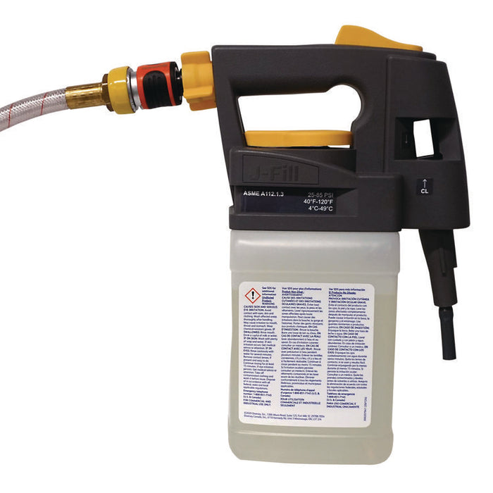 J-FILL Portable Dispensing System, 2.5 L, 8 x 4.5 x 6, Gray