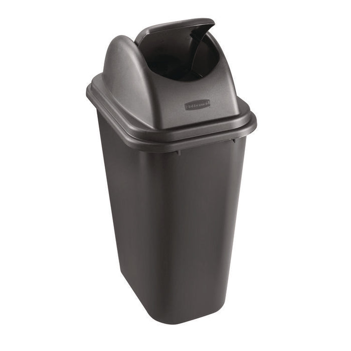 Rectangular Free-Swinging Plastic Lid, Black