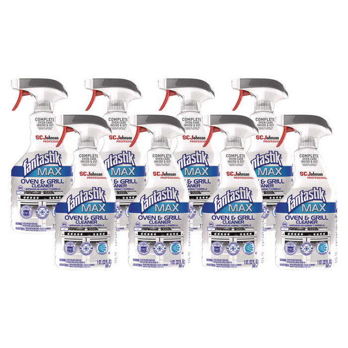 MAX Oven and Grill Cleaner, 32 oz Bottle, 8/Carton