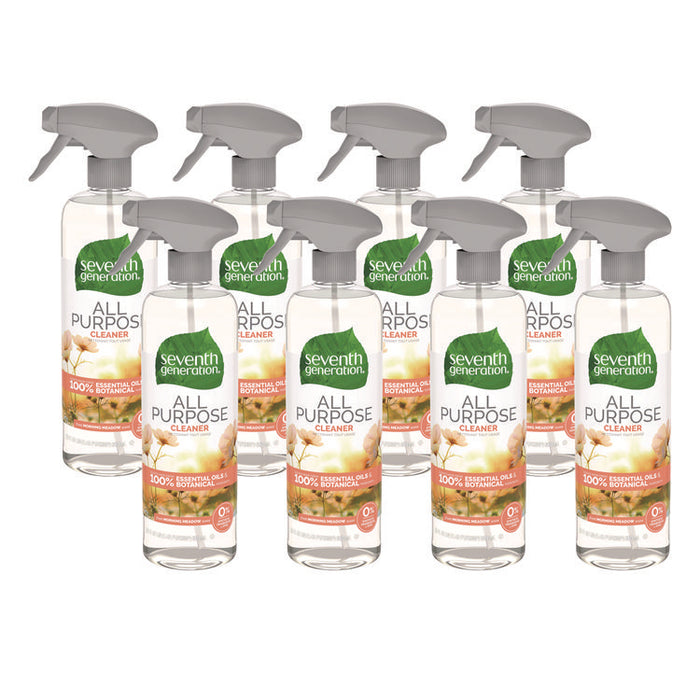 Natural All-Purpose Cleaner, Morning Meadow Scent, 23 oz Trigger Spray Bottle, 8/Carton