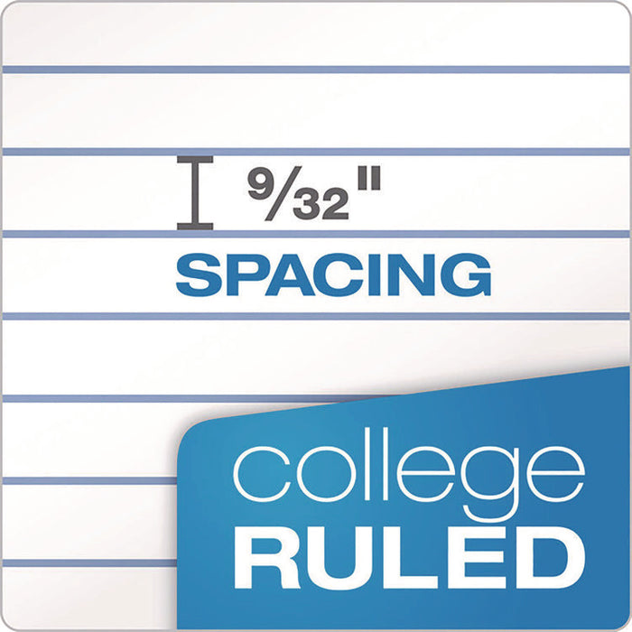 Double Docket Ruled Pads with Extra Sturdy Back, Medium/College Rule, (100) White 8.5 x 11 Sheets