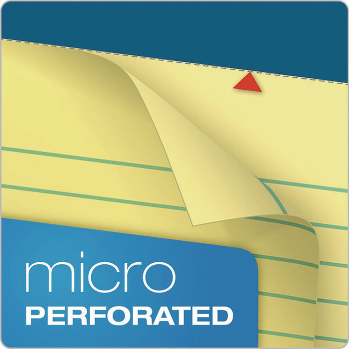 Double Docket Ruled Pads with Extra Sturdy Back, Medium/College Rule, (100) Canary Yellow 8.5 x 11 Sheets