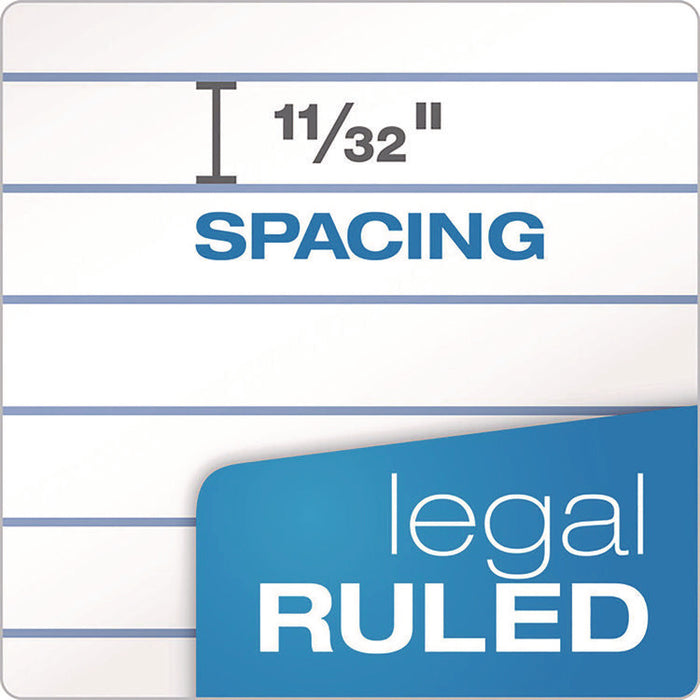 Double Docket Ruled Pads with Extra Sturdy Back, Wide/Legal Rule, (100) White 8.5 x 11 Sheets
