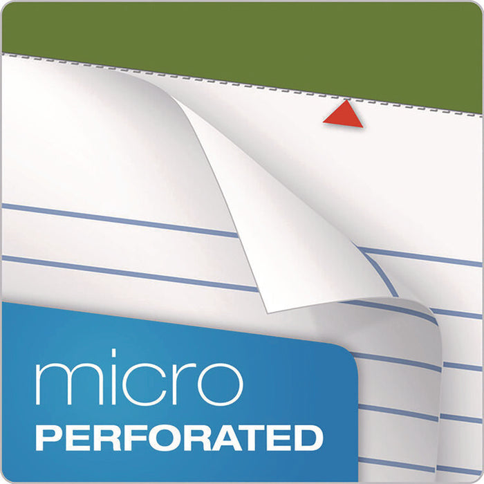 Earthwise Recycled Paper Legal Pads, Wide/Legal Rule, (40) White 5 x 8 Sheets, 6/Pack