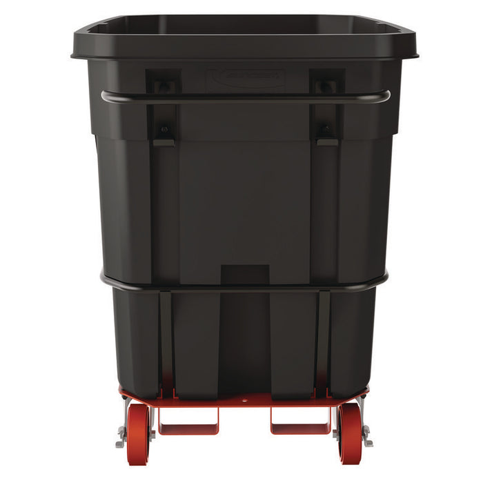1 cu yd Heavy Duty Tilt Truck, Forkliftable Frame, 2,200 lb Capacity, Black/Red