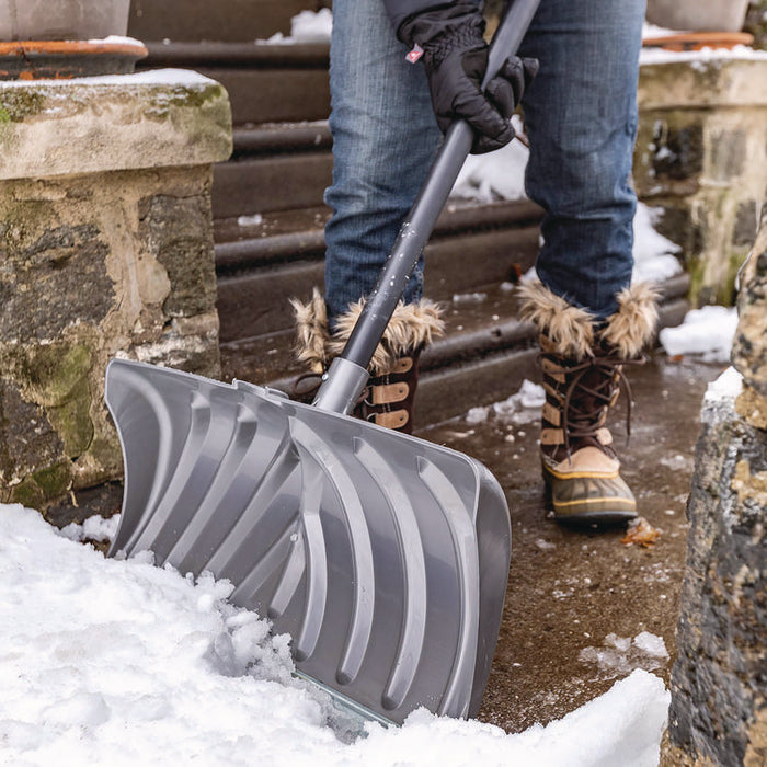Steel Core Snow Pusher with Wear Strip, 24" Width, 57.55" Length, 6/Carton