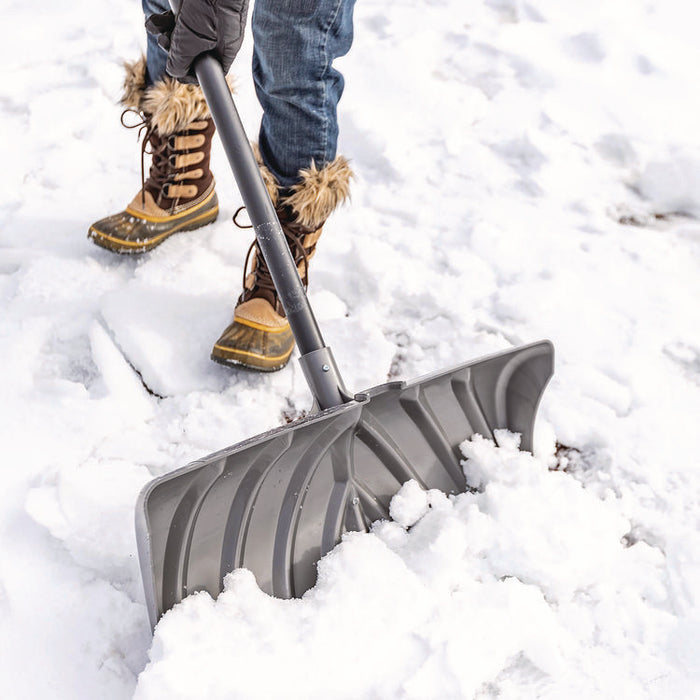 Steel Core Snow Pusher with Wear Strip, 24" Width, 57.55" Length